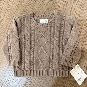 Little Planet Kids Cable Knit Sweater - Brown
